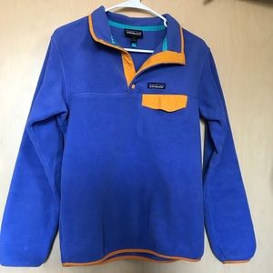 Women’s purple and orange Patagonia synchilla!